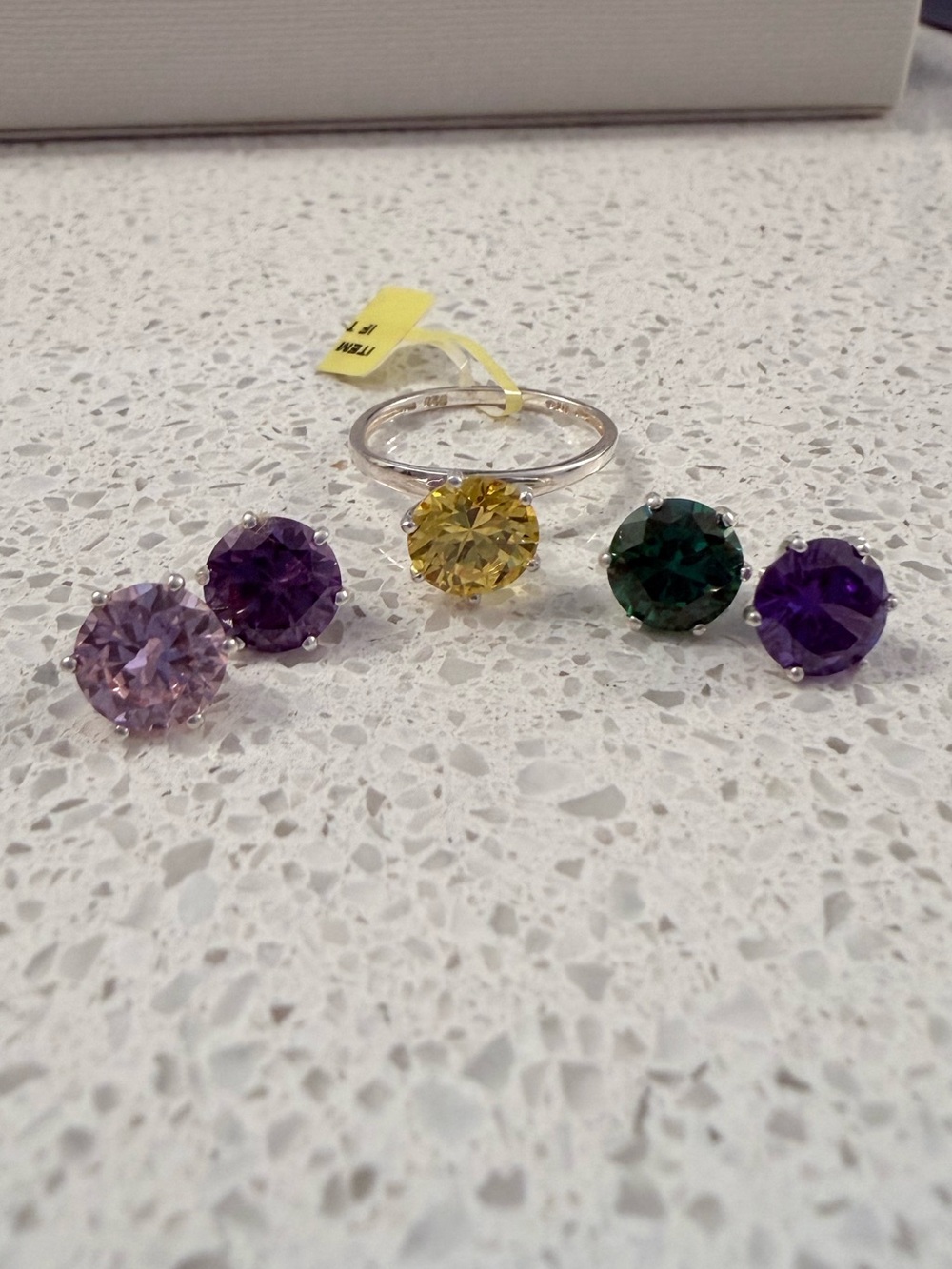 Swarovski crystal interchangeable ring